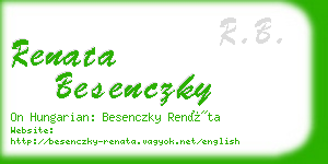 renata besenczky business card